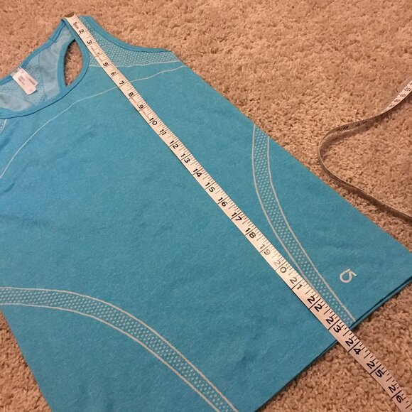 Gapfit Retro Ocean Blue Stretchy Soft Breathe Tank Top - Picture 14 of 16